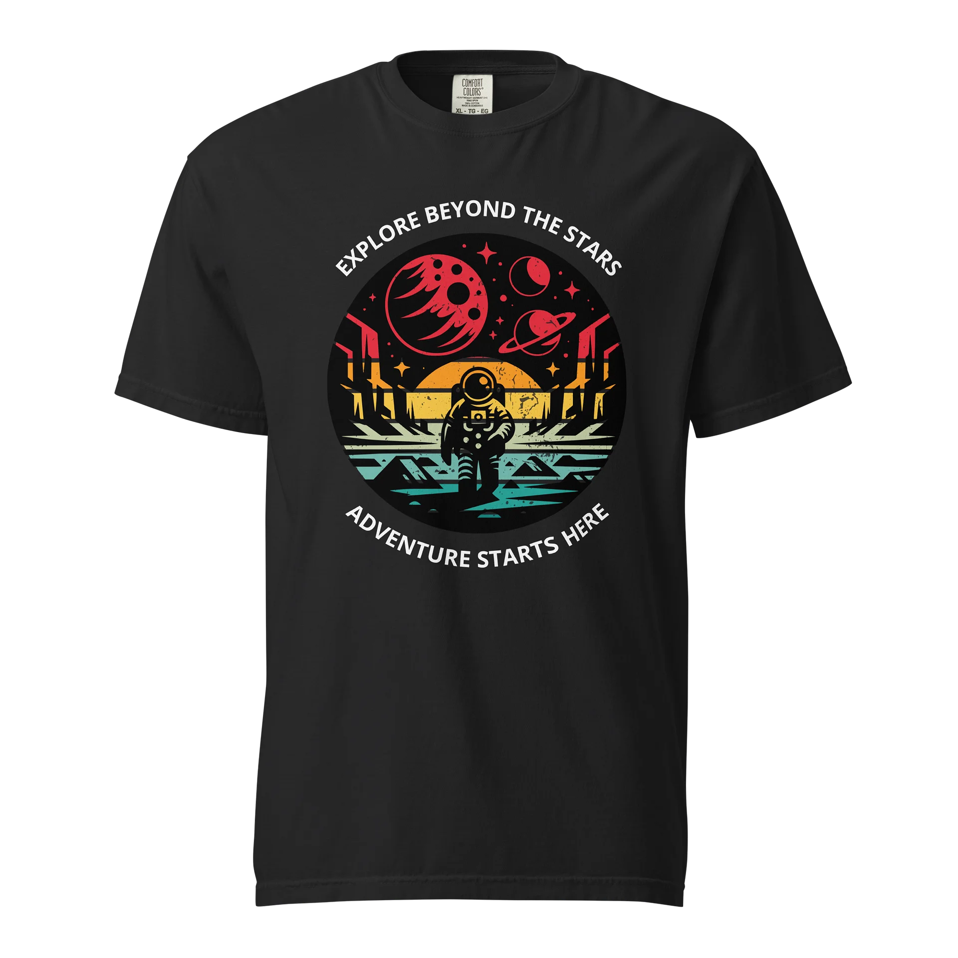 Retro Astronaut Space Tee product image (1)