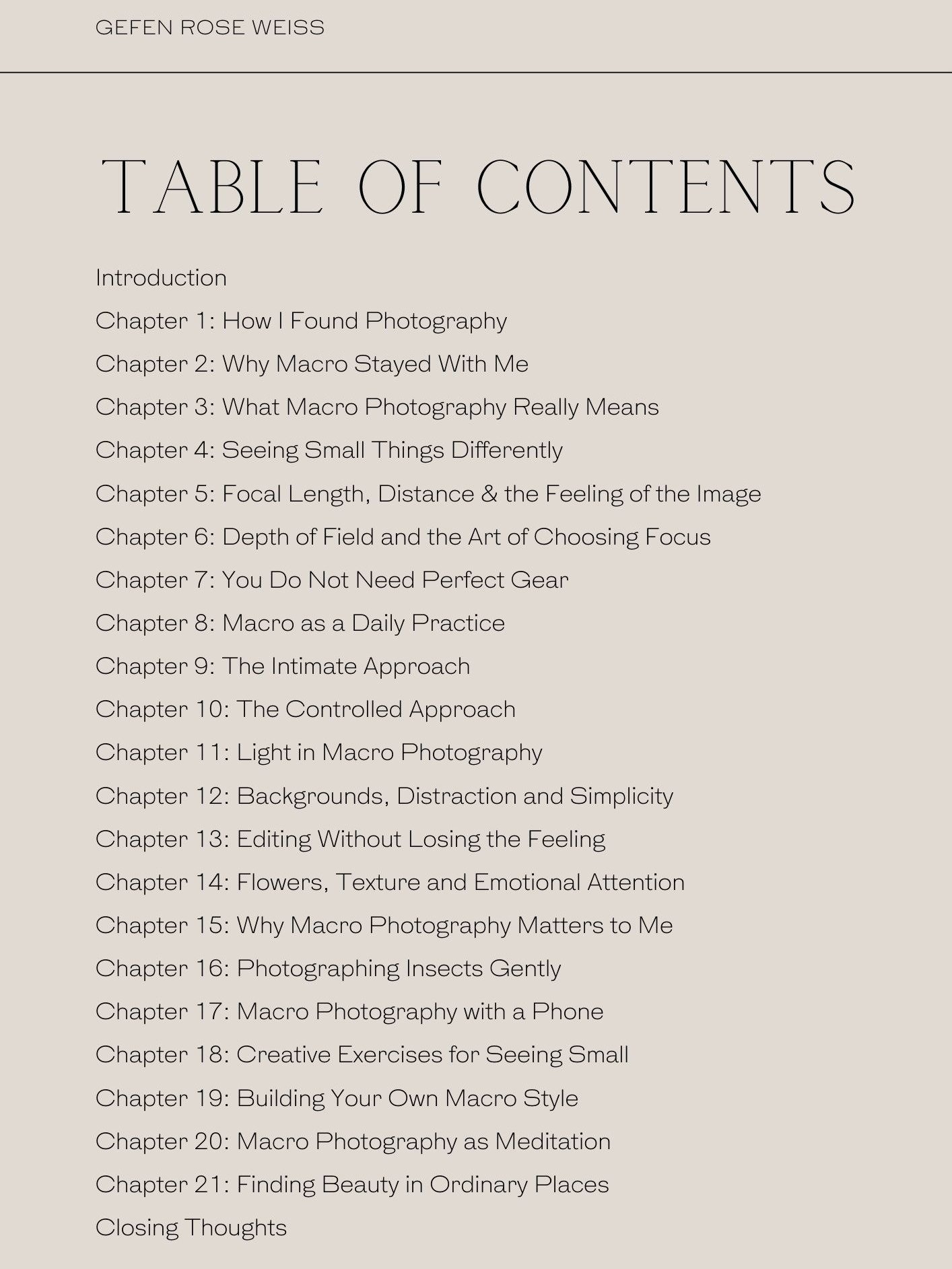 Macro Photography - Seeing Beauty in the Smallest Details (PDF) product image (2)