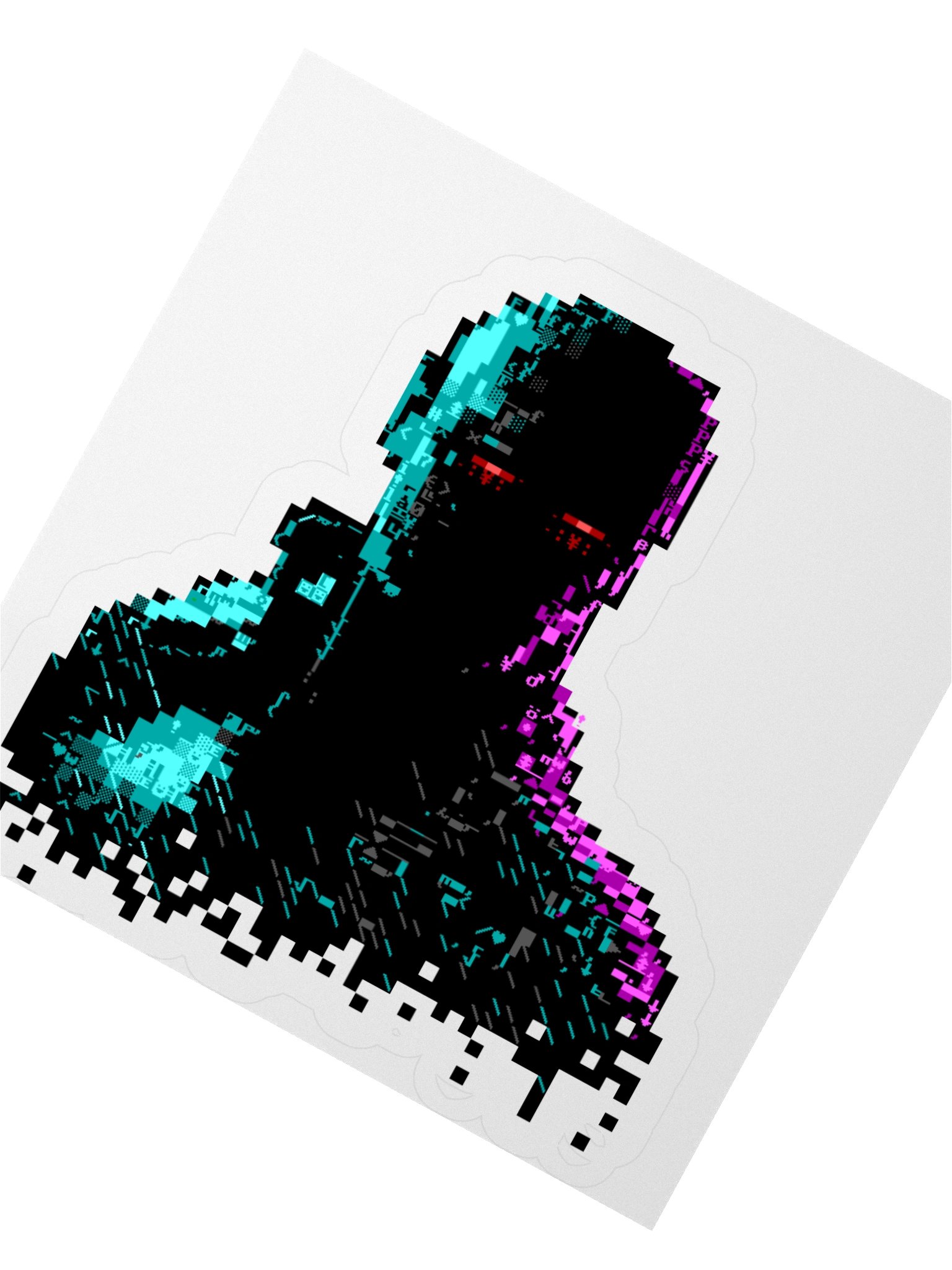 Ghost in the Wires ASCII Art Sticker product image (5)