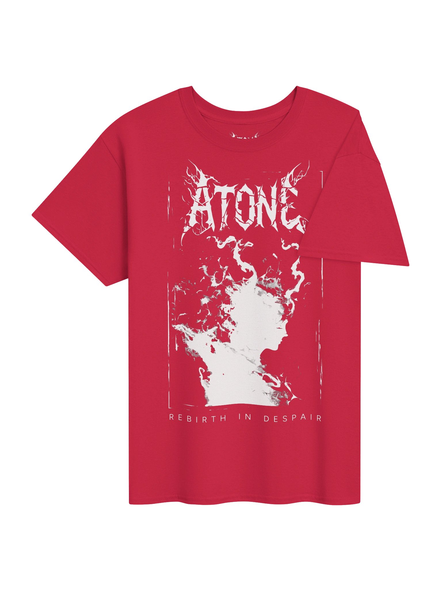 REBIRTH IN DESPAIR - Red & White T-Shirt product image (4)