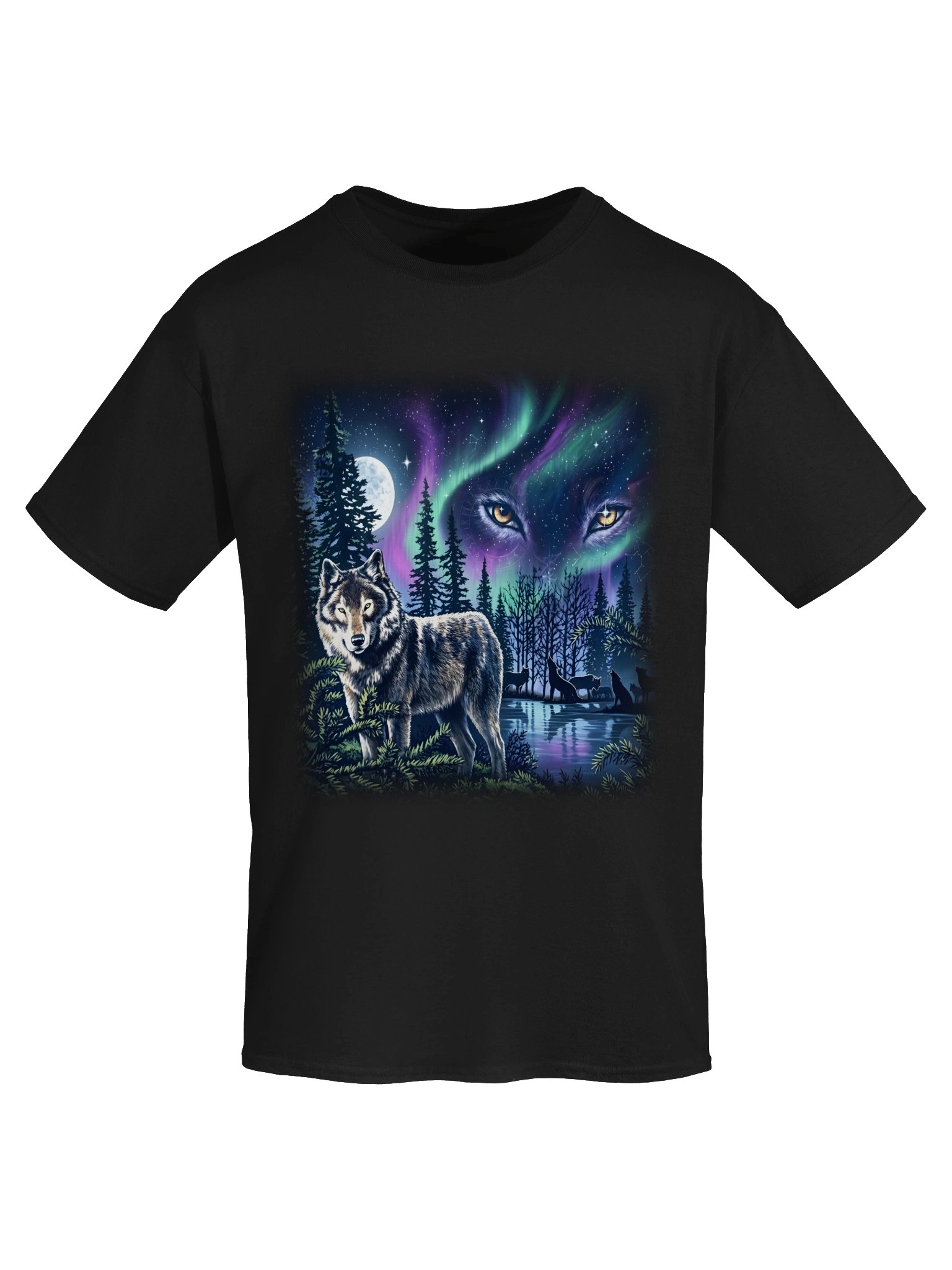 Aurora Wolf Night Tee product image (5)