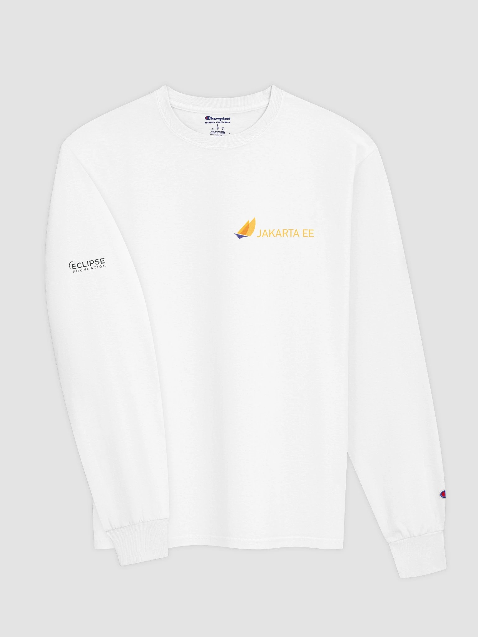 Jakarta EE White Long-Sleeve Tee product image (3)