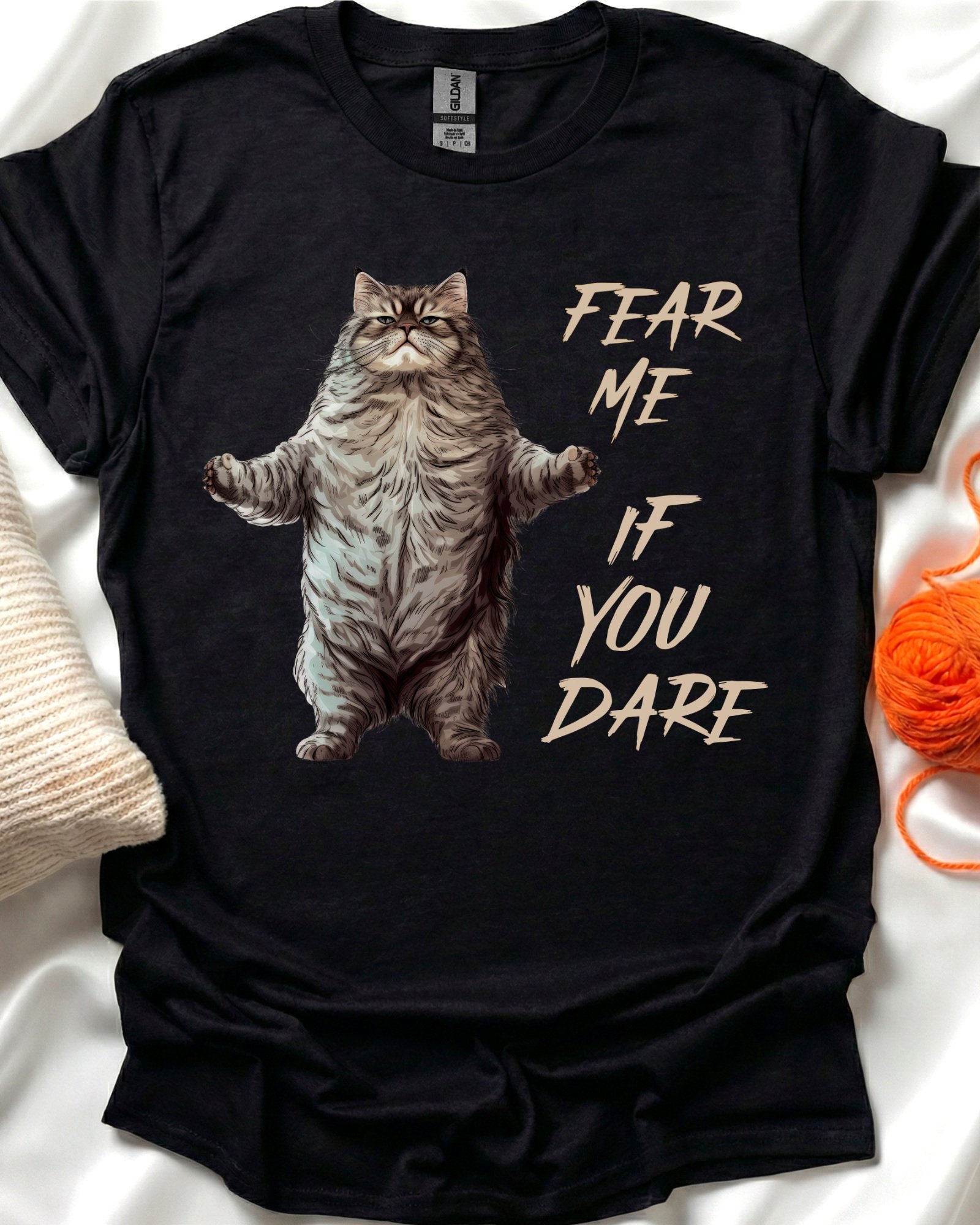 Fear Me If You Dare Cat T-Shirt product image (1)