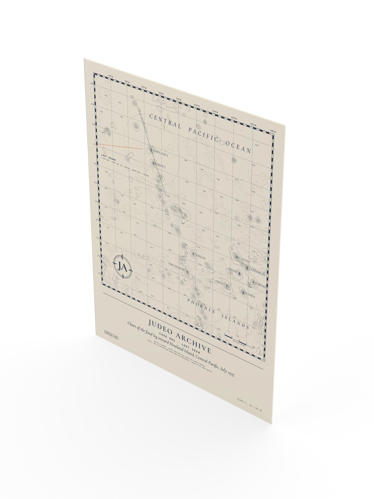 Chart Print, Plate I (Case 001 · 18 × 24 in) product image (3)