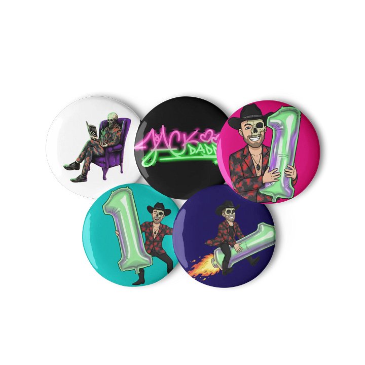 Jack Daddy Turns One Buttons product image (3)