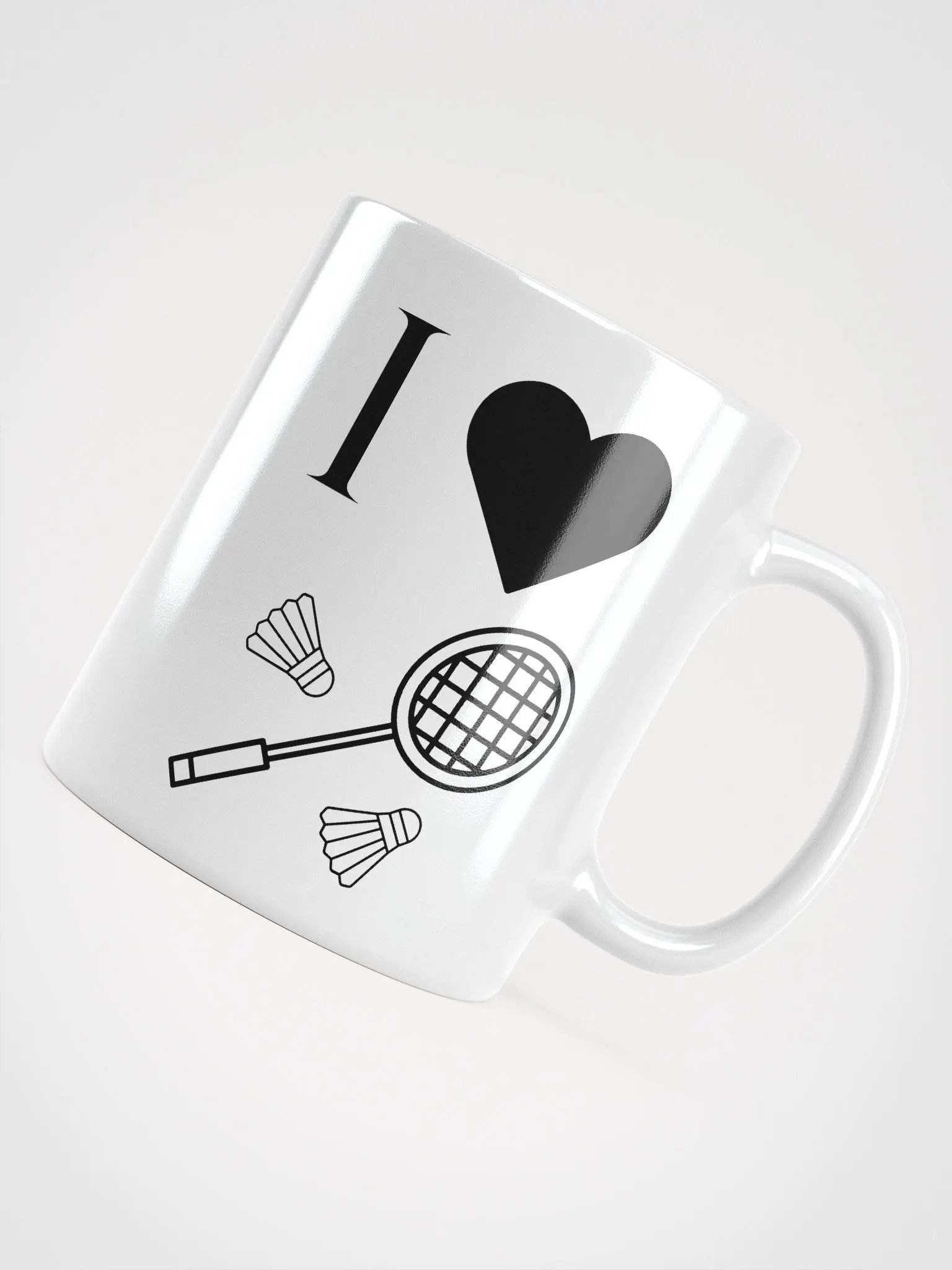 I ❤️ Badminton Mug product image (4)