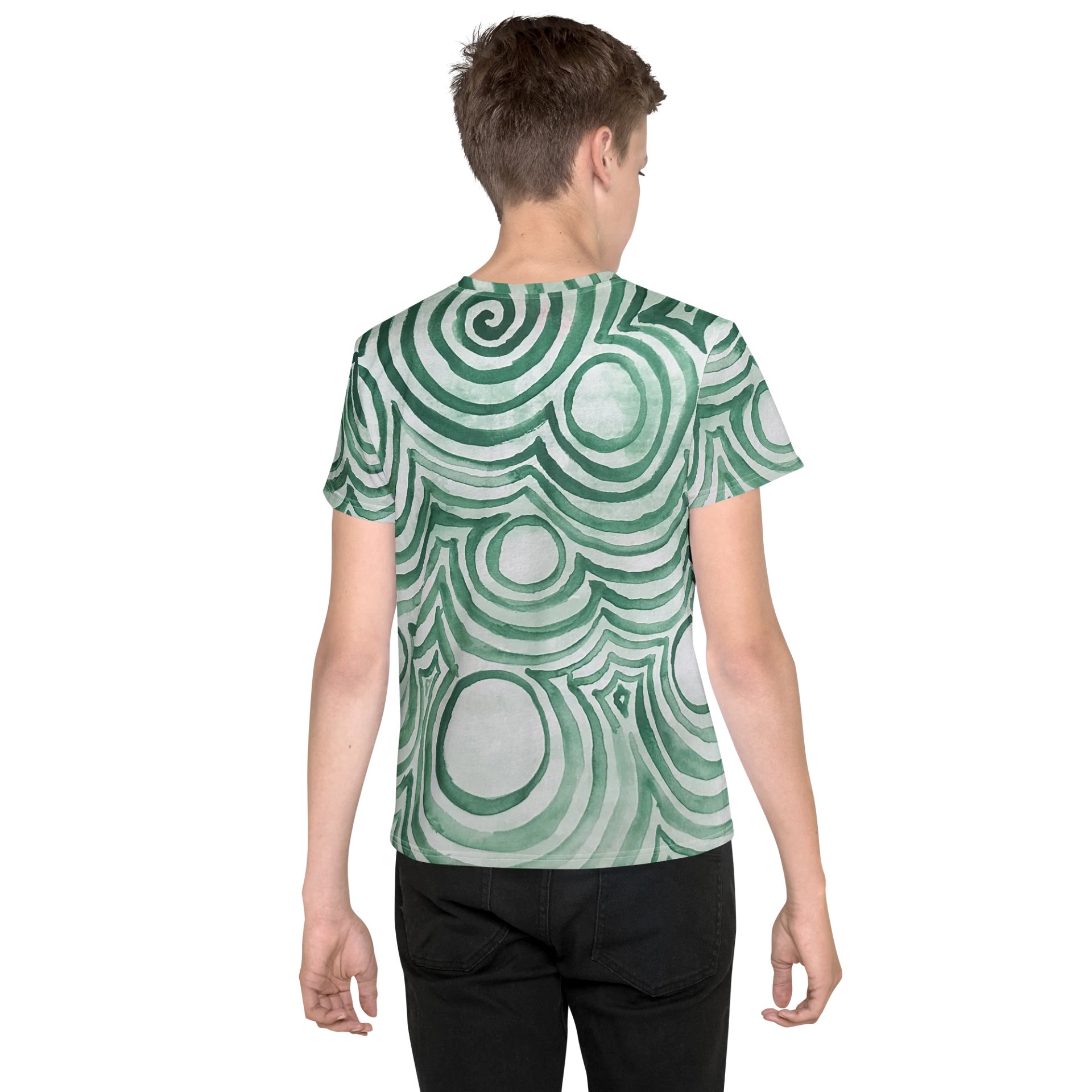 "Green Swirl" Youth Tee product image (2)