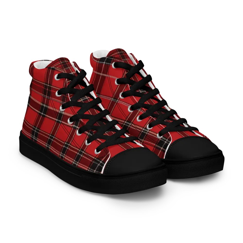 Red Tartan Shoes - Men's High Tops product image (6)