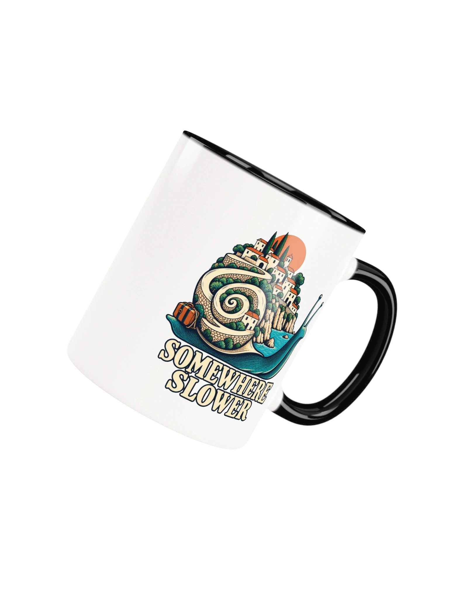 Somewhere Slower – Snail Ceramic Coffee Mug product image (73)