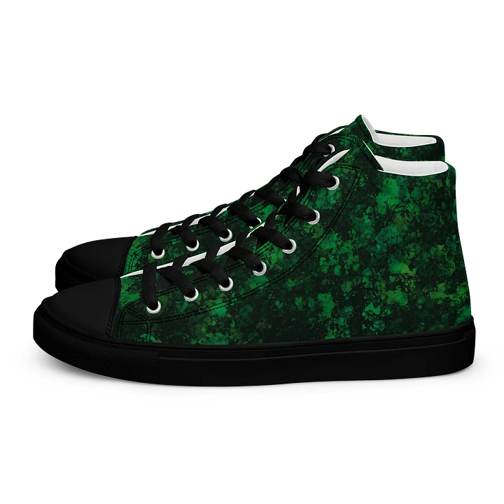 Green Splattered Unisex High Tops product image (1)