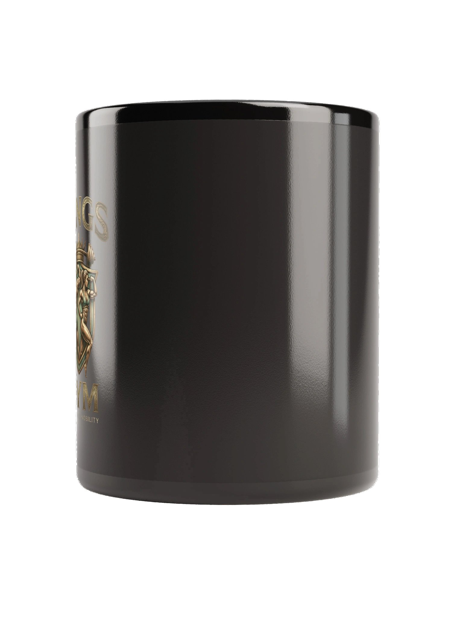 Kings Gym Mug - Black Glossy Bodybuilding Coffee Mug product image (4)
