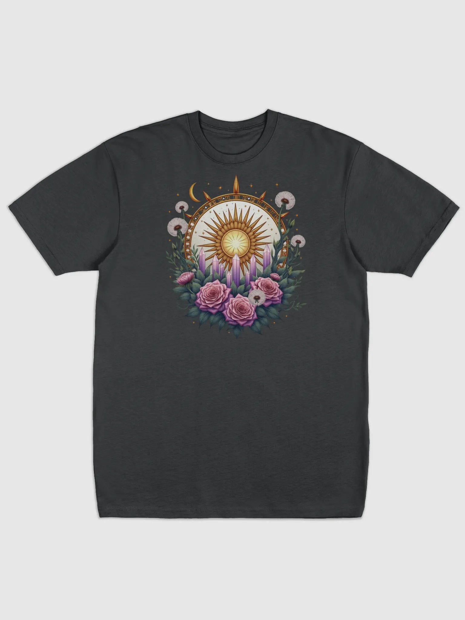 Mystical Sun and Crystal Rose Garden - Celestial Boho Design product image (1)
