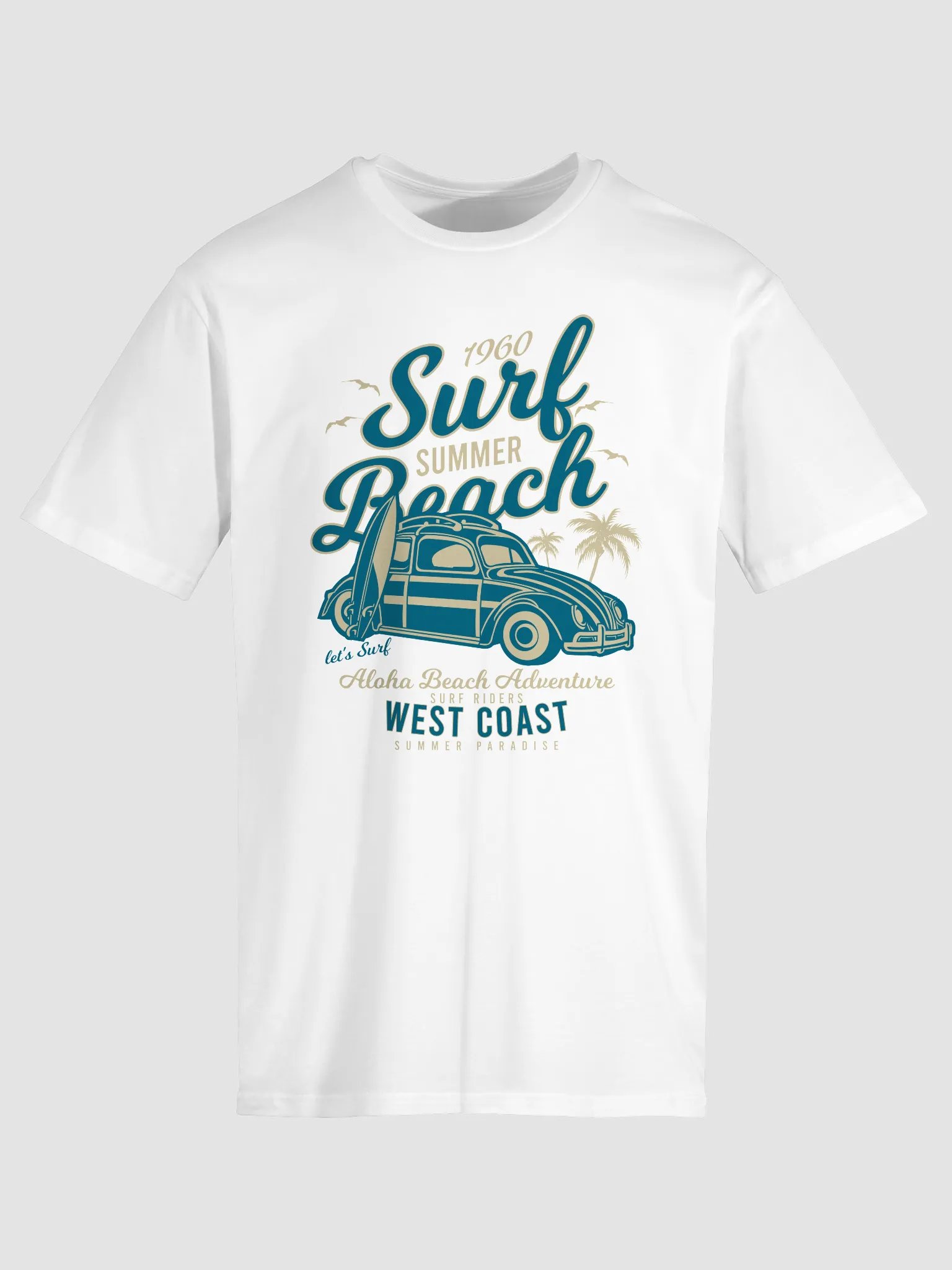 Vintage Surf Summer T-Shirt product image (1)