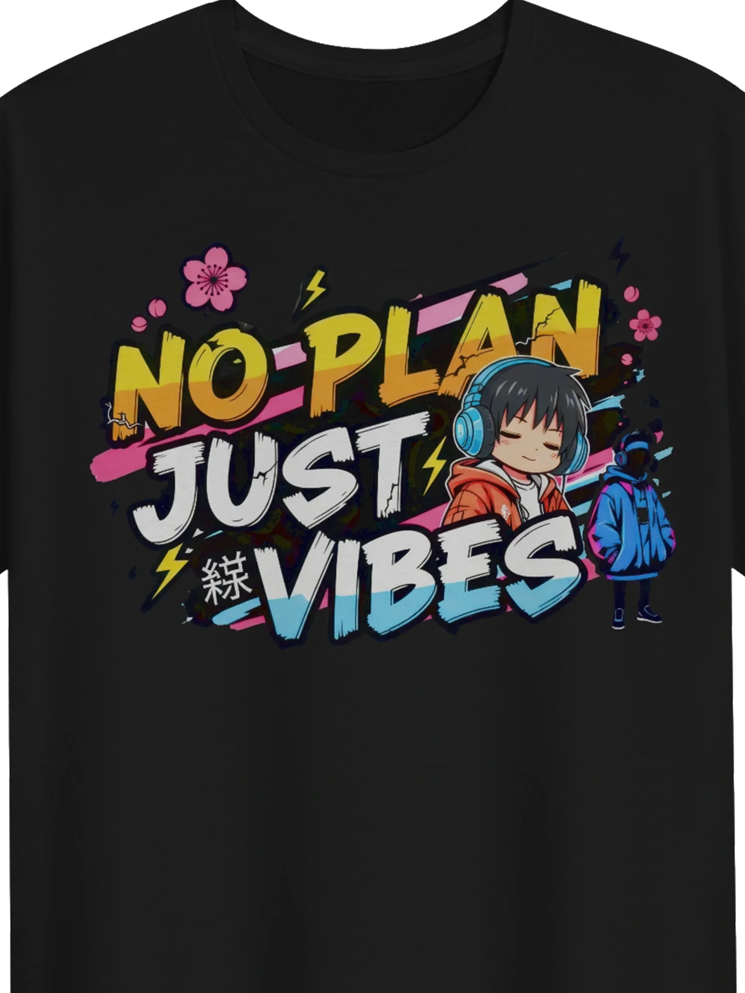 Gildan Unisex Softstyle Graphic Tee - No Plan Just Vibes product image (2)