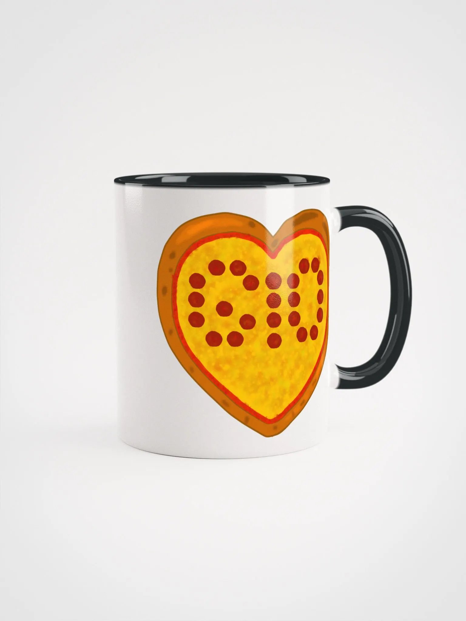 Pizza Heart Dual Color Mug product image (1)
