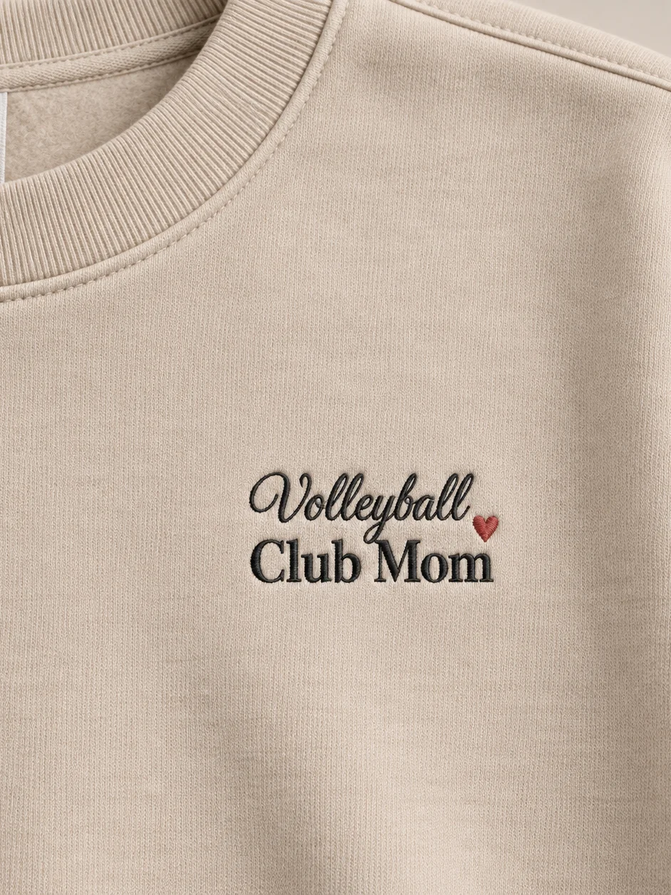 Volleyball Club Mom Embroidered Crewneck product image (2)