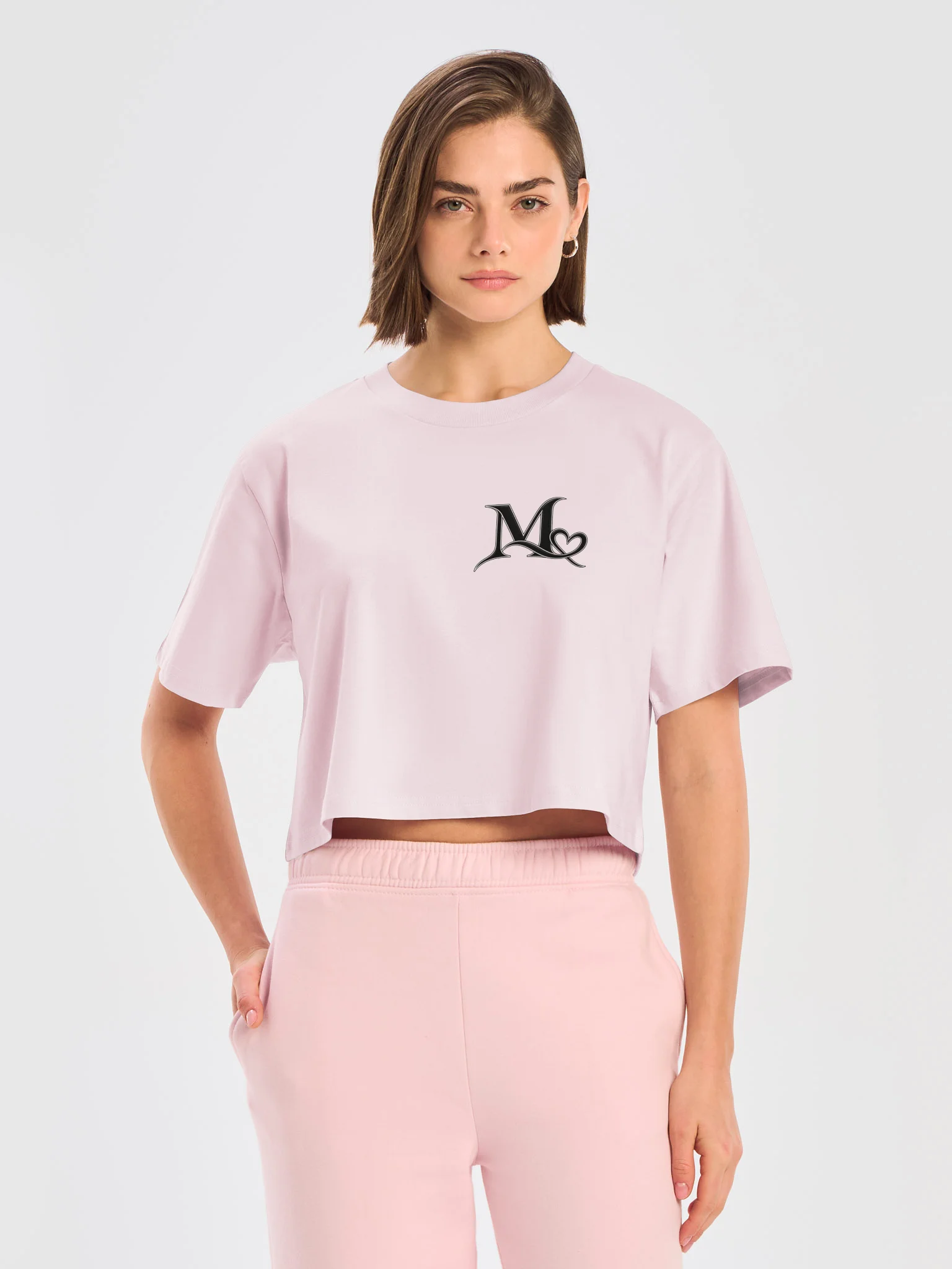Metal M Heart Crop Tee product image (15)