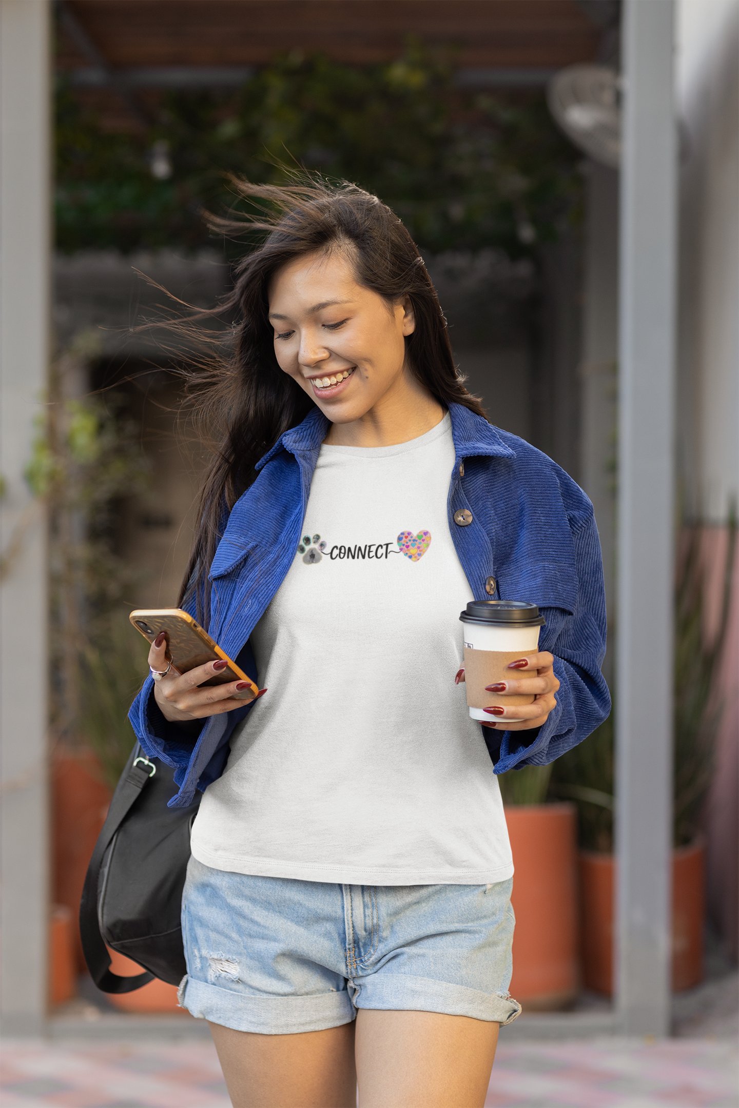 Paws Connect Hearts | Women's Dog Tee product image (3)
