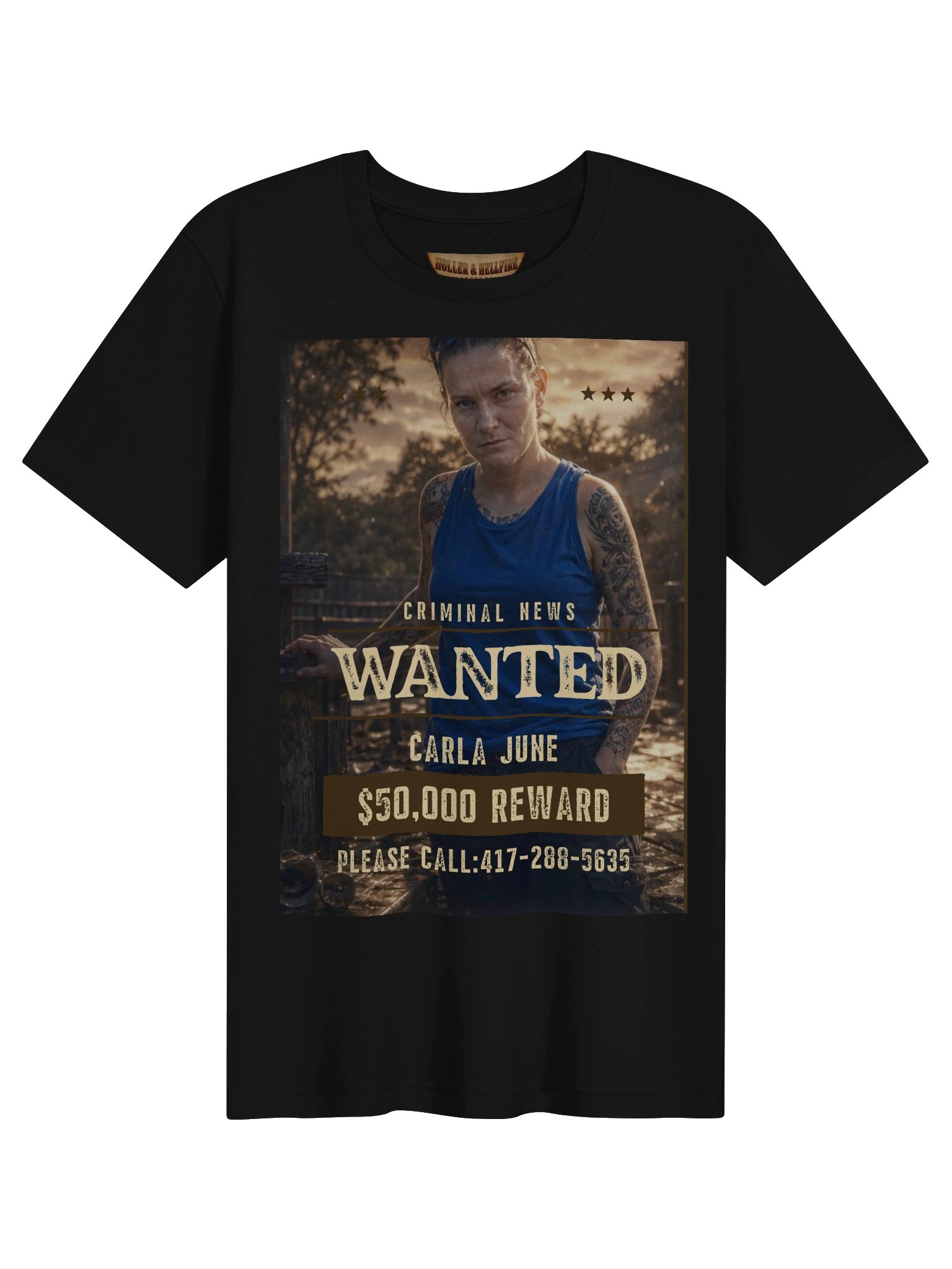 Carla June Wanted Poster Tee product image (1)