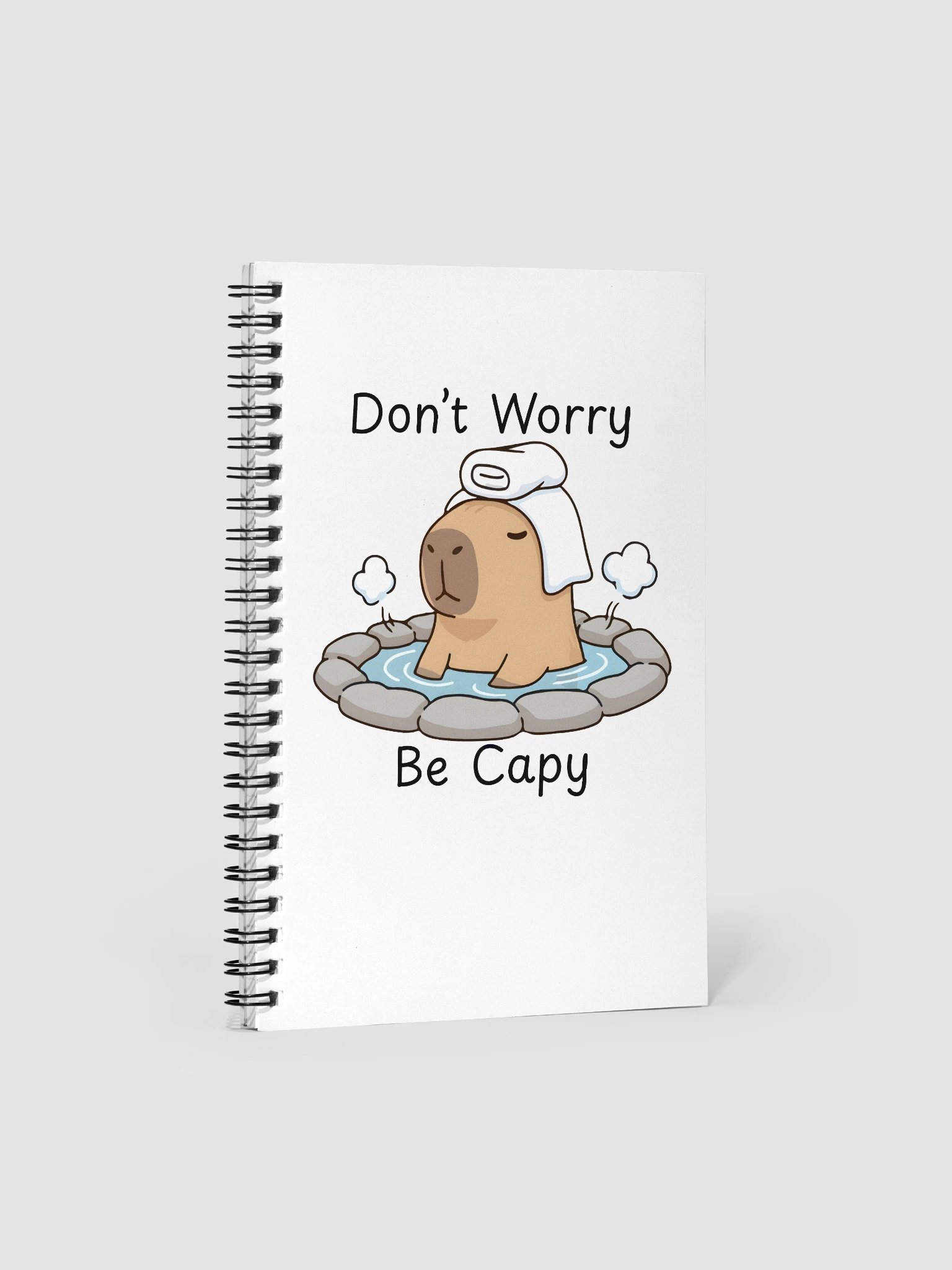 Don't Worry Be Capy Notebook product image (1)