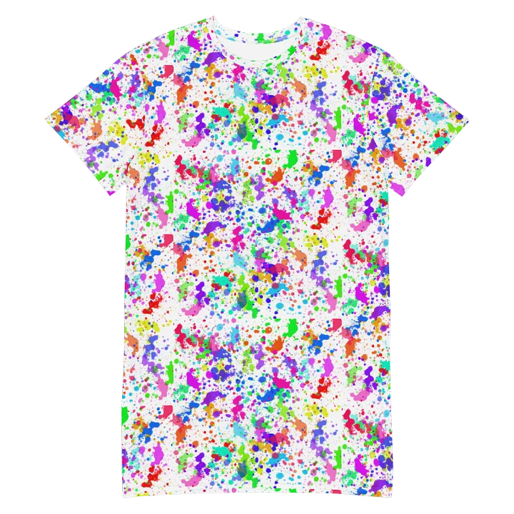 PRIDE Paint Splatter T-Shirt Dress product image (1)