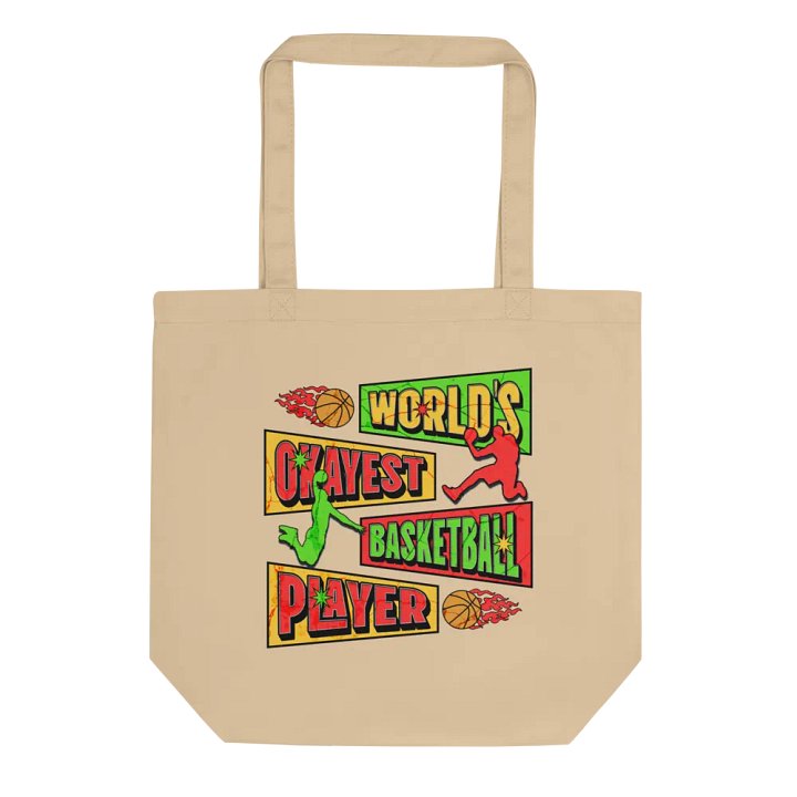 Worlds Oldest Basketball Player Flaming Tote Bag product image (1)