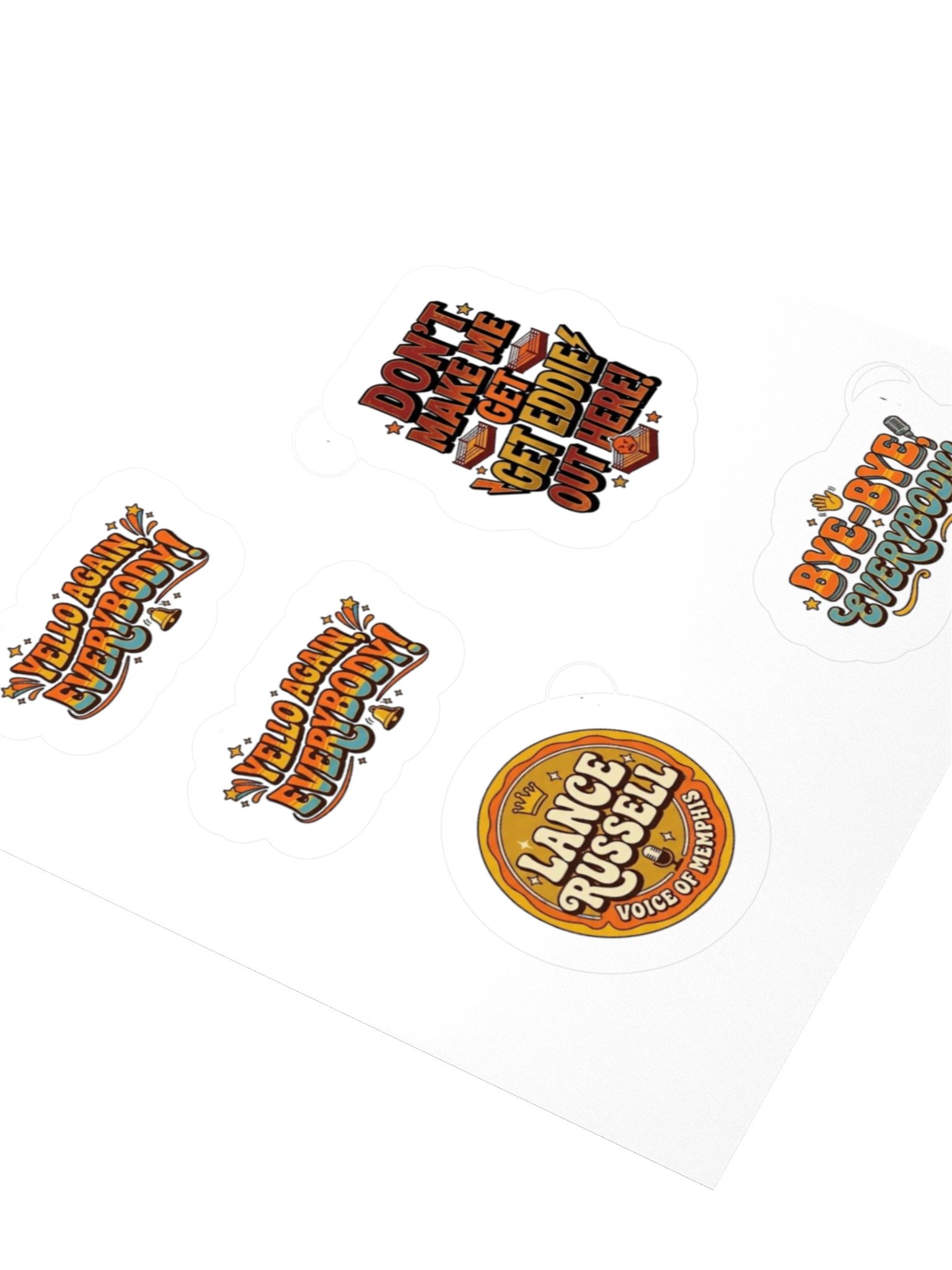 Lance Russell Kiss Cut Sticker Set 2 product image (9)