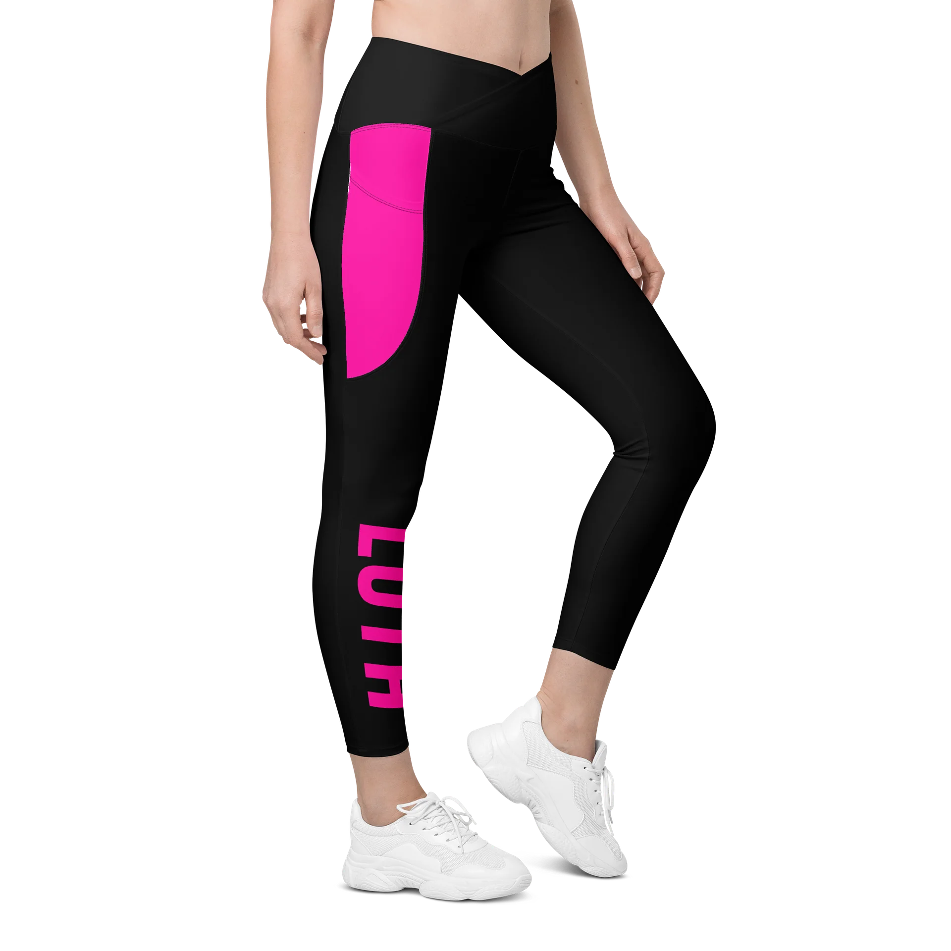 Lúth | Crossover Semi Compression Workout Leggings with Pockets & Sun protection product image (4)