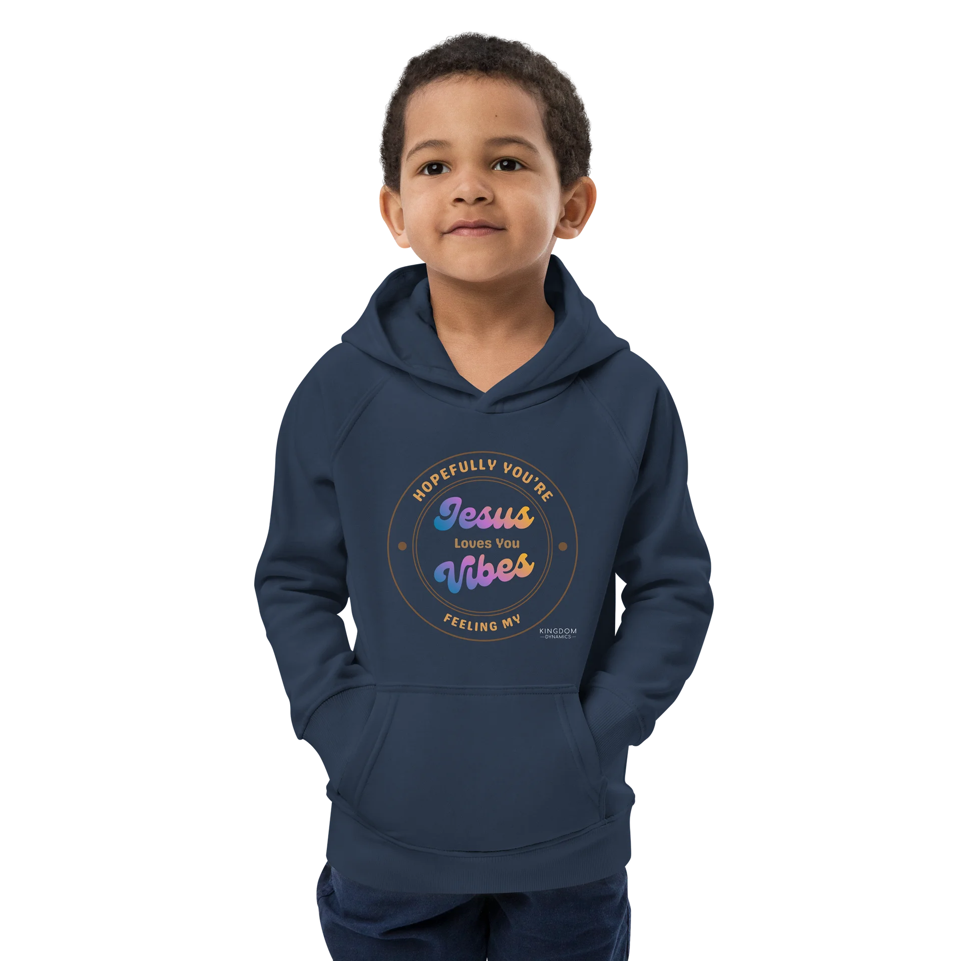 Jesus Vibes Eco Hoodie - French Navy product image (4)