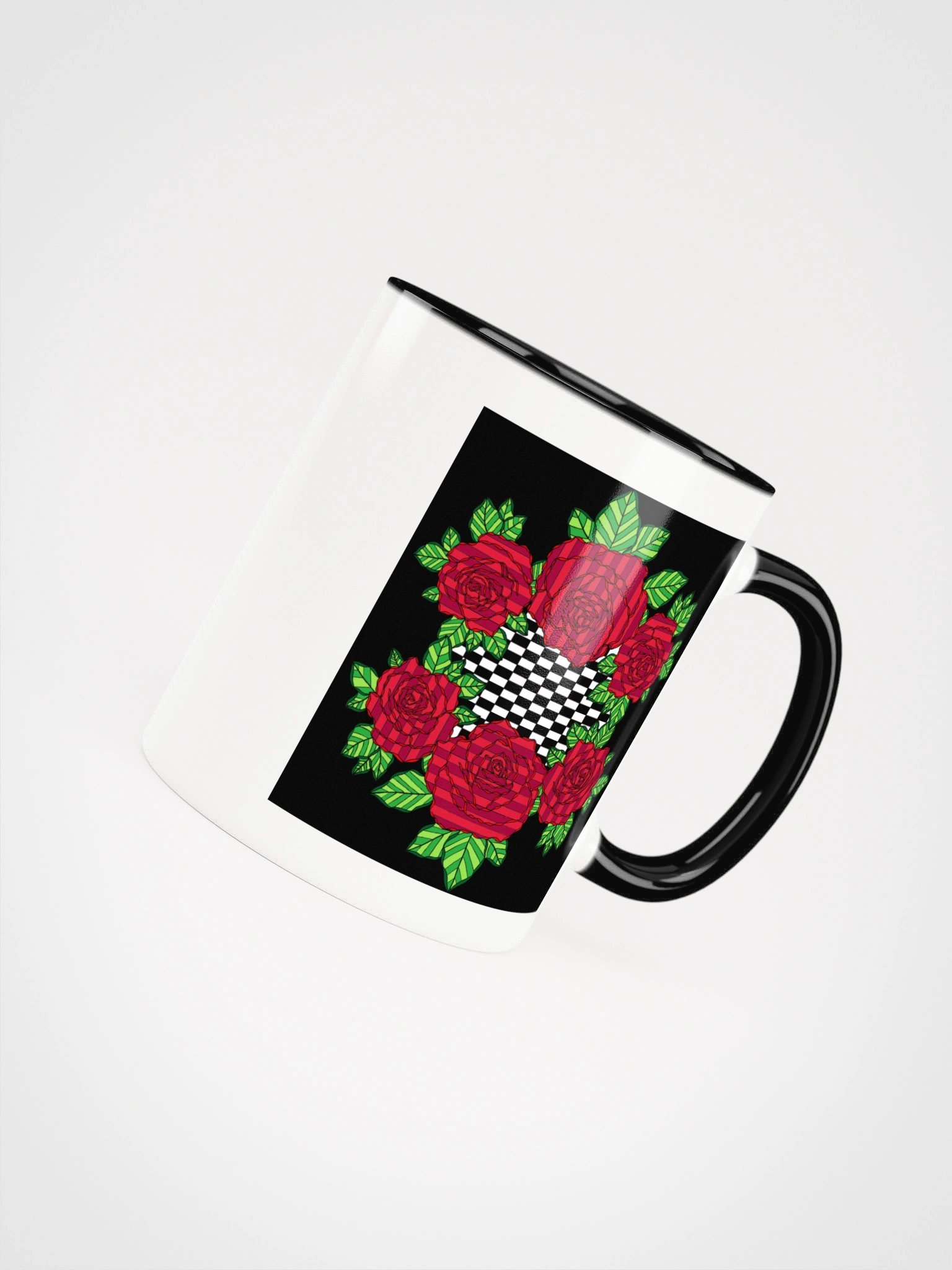 Ceramic Mug w/ Colors (Rose-Black) product image (32)