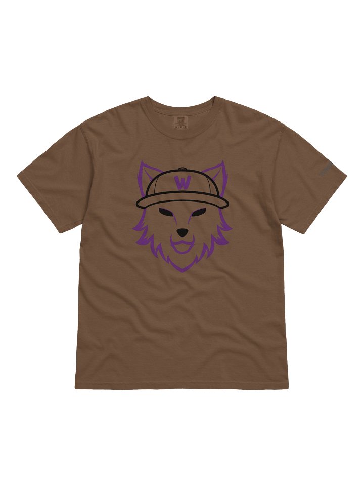 wolf_eyed Logo Purple Outline Heavyweight T-Shirt product image (7)