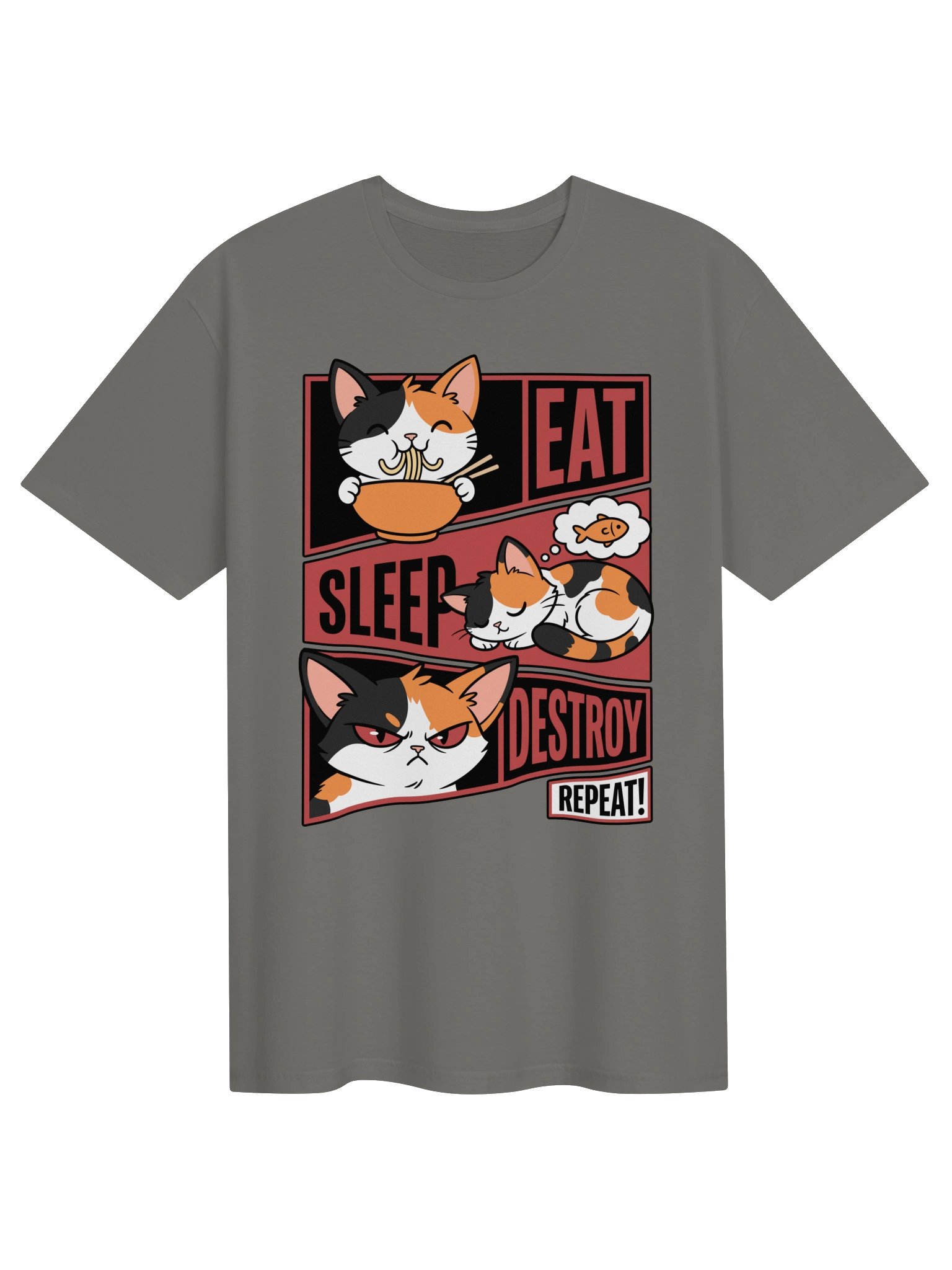 Eat. Sleep. Destroy. Repeat. Tee product image (1)