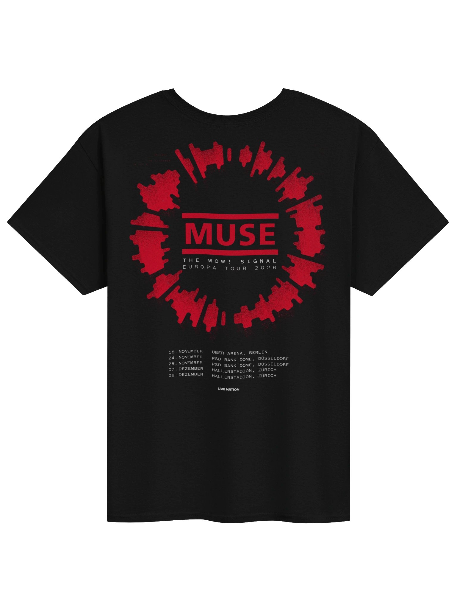 Muse The Wow! Signal Europa Tour Merch Tshirt product image (2)
