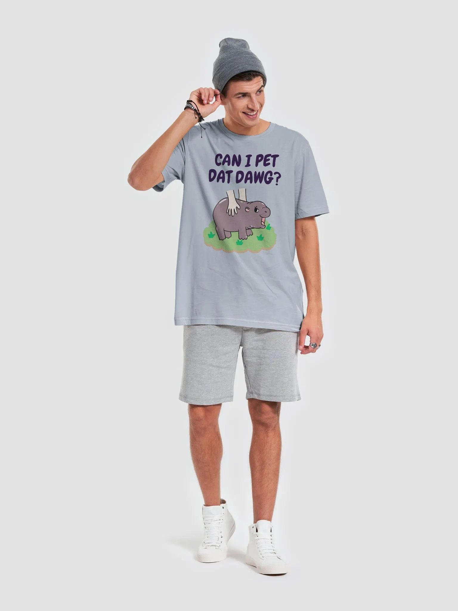 MOODENG'S CAN I PET DAT DAWG? SUPERSOFT T-SHIRT! product image (6)
