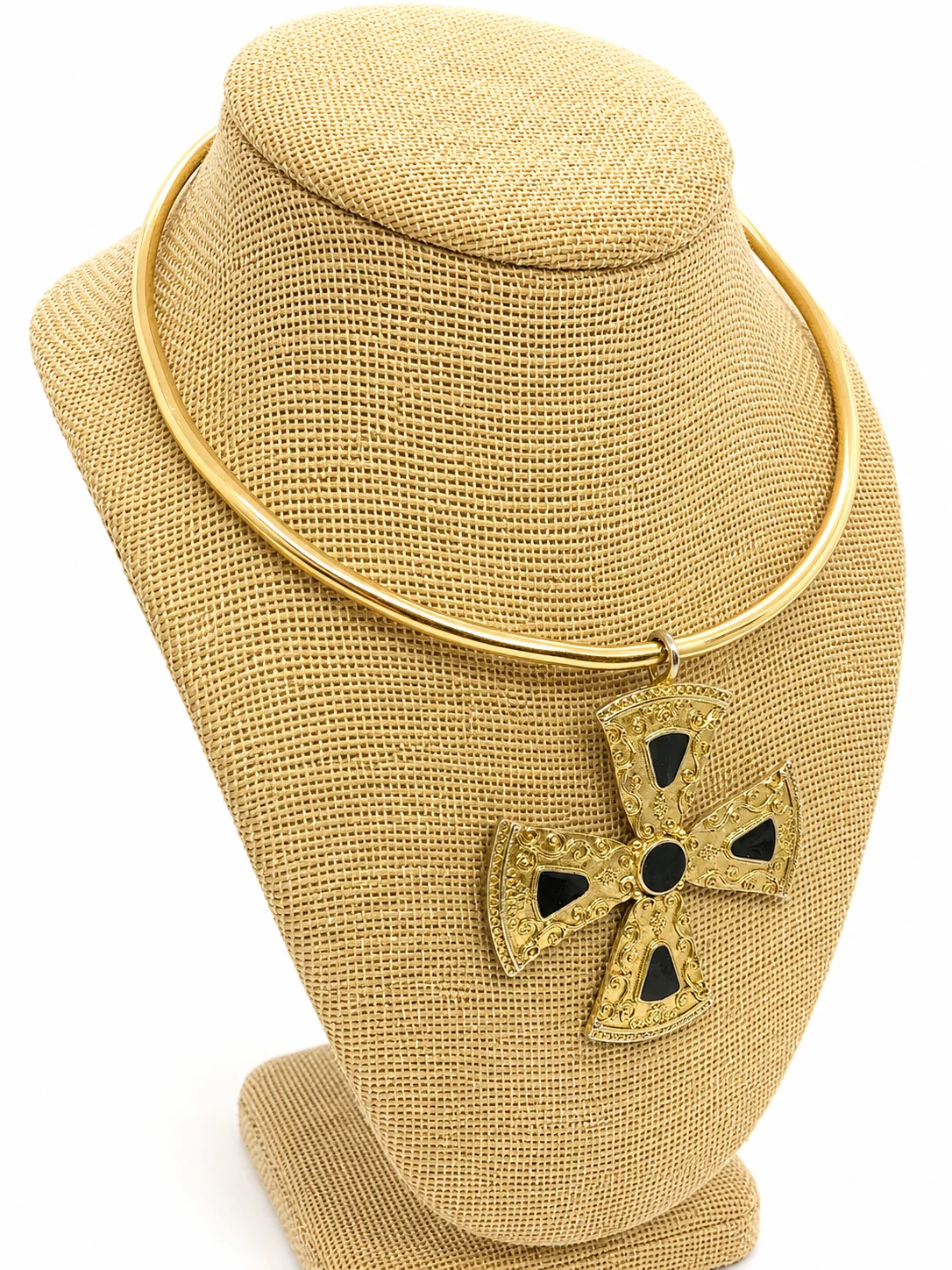 Midnight Cross Torque Necklace product image (9)