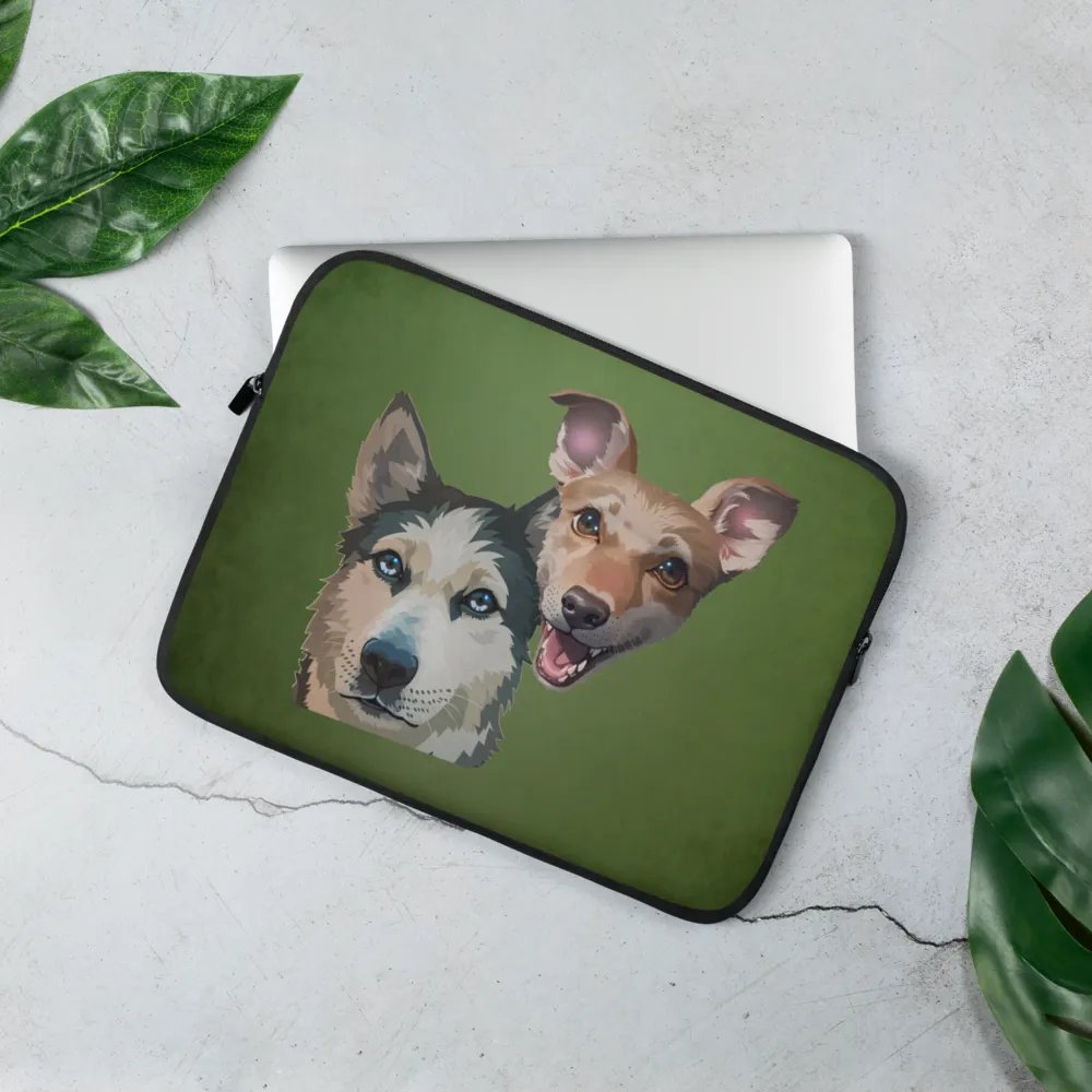 Luna and Mango Laptop Sleeve product image (2)