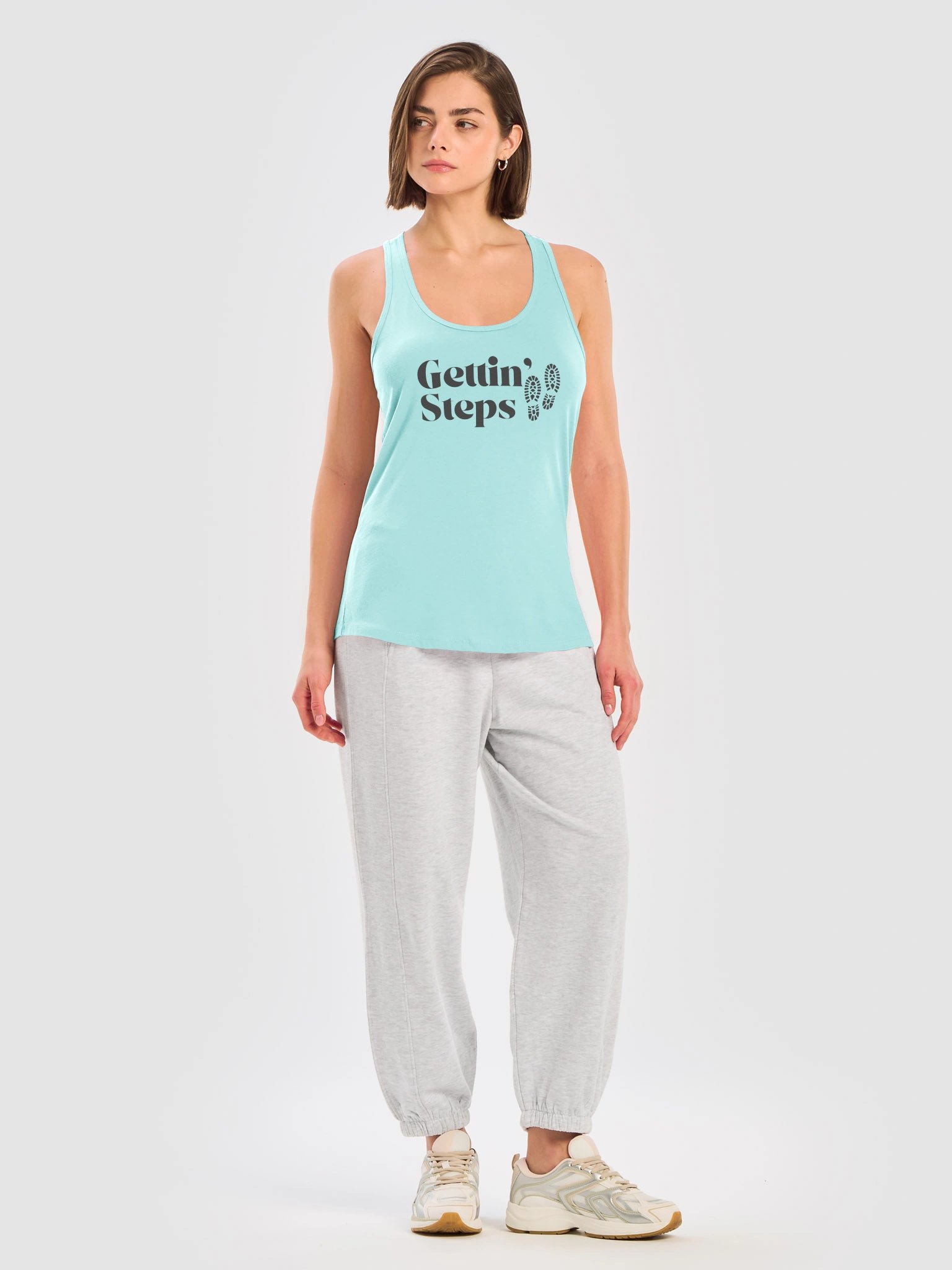 Gettin’ Steps Racerback Tank product image (41)