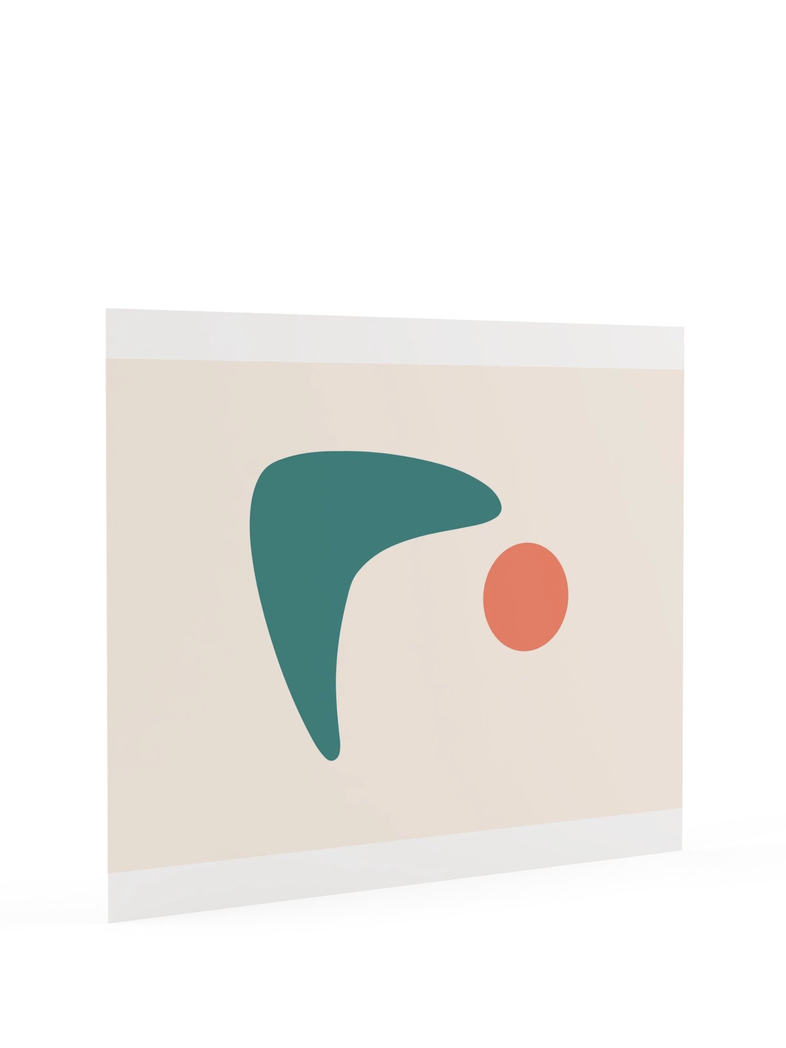 Teal Boomerang Sun Print | Colorful Bathroom Wall Art product image (9)