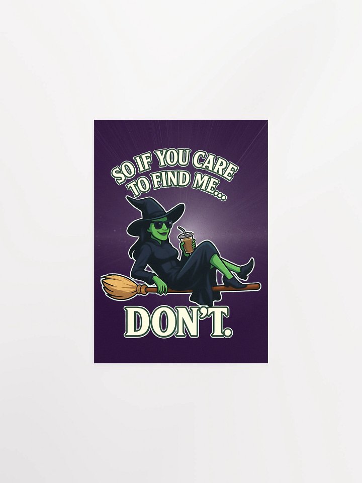 Wicked Witch Wall Art Poster – Enhanced Matte Print – Broadway Fan Decor – Gift for Broadway Fans product image (4)
