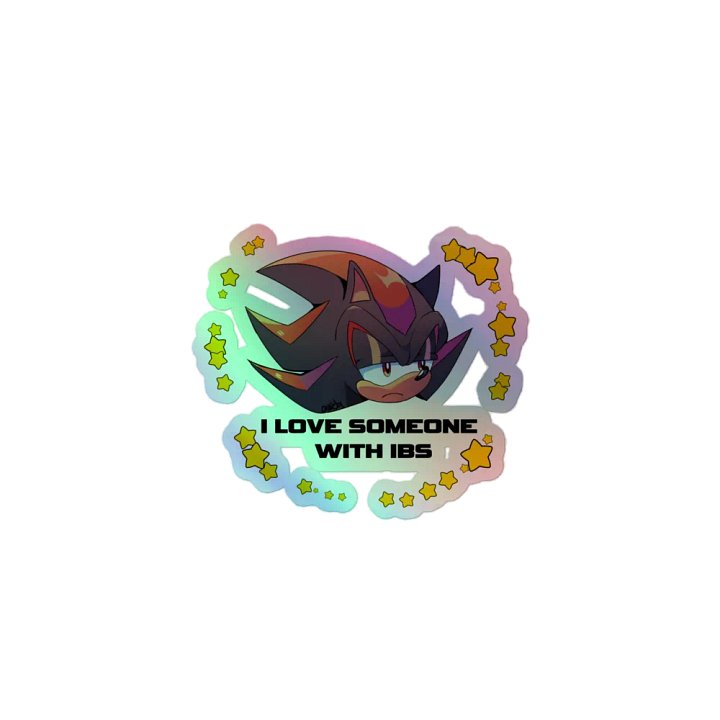 Holographic I Love Someone With IBS Sticker product image (1)