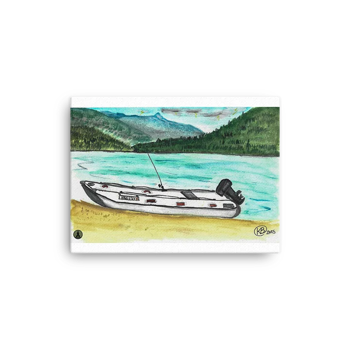 Boat Camping Painting Print product image (1)