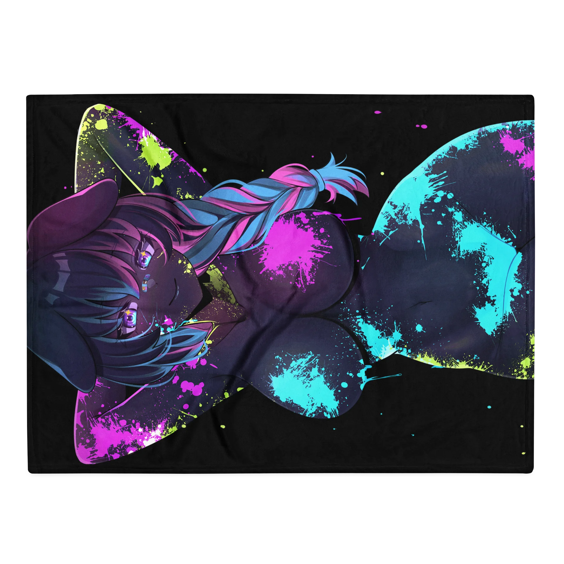MooMoo Rave Paint Throw Blanket product image (1)