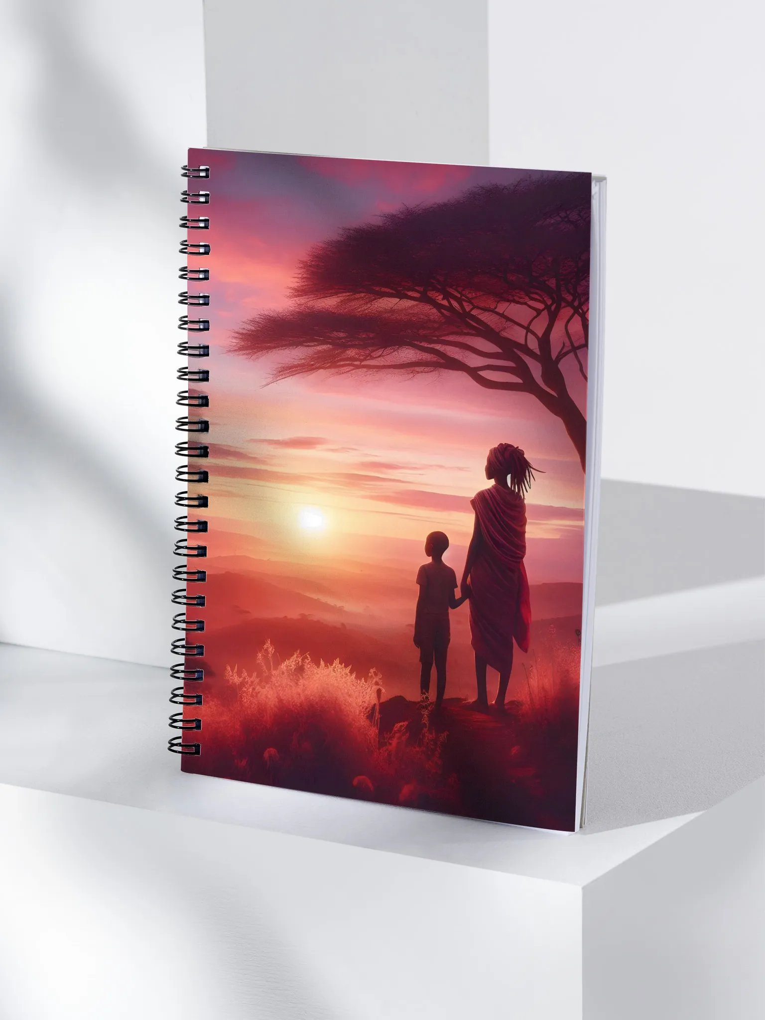 Savannah Glow Spiral Doted Notebook product image (4)