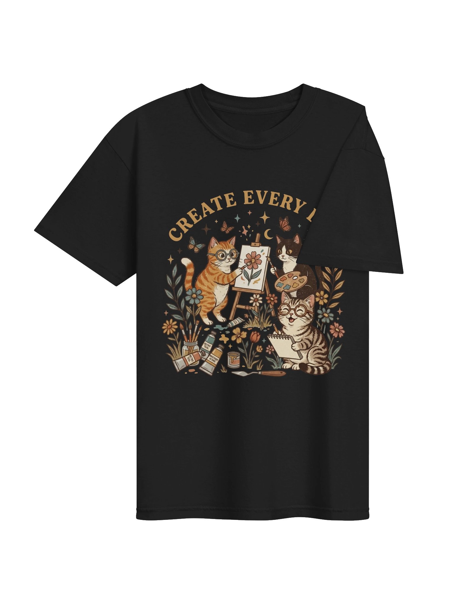 Artist Cats T-Shirt – Cat Lover Shirt product image (4)