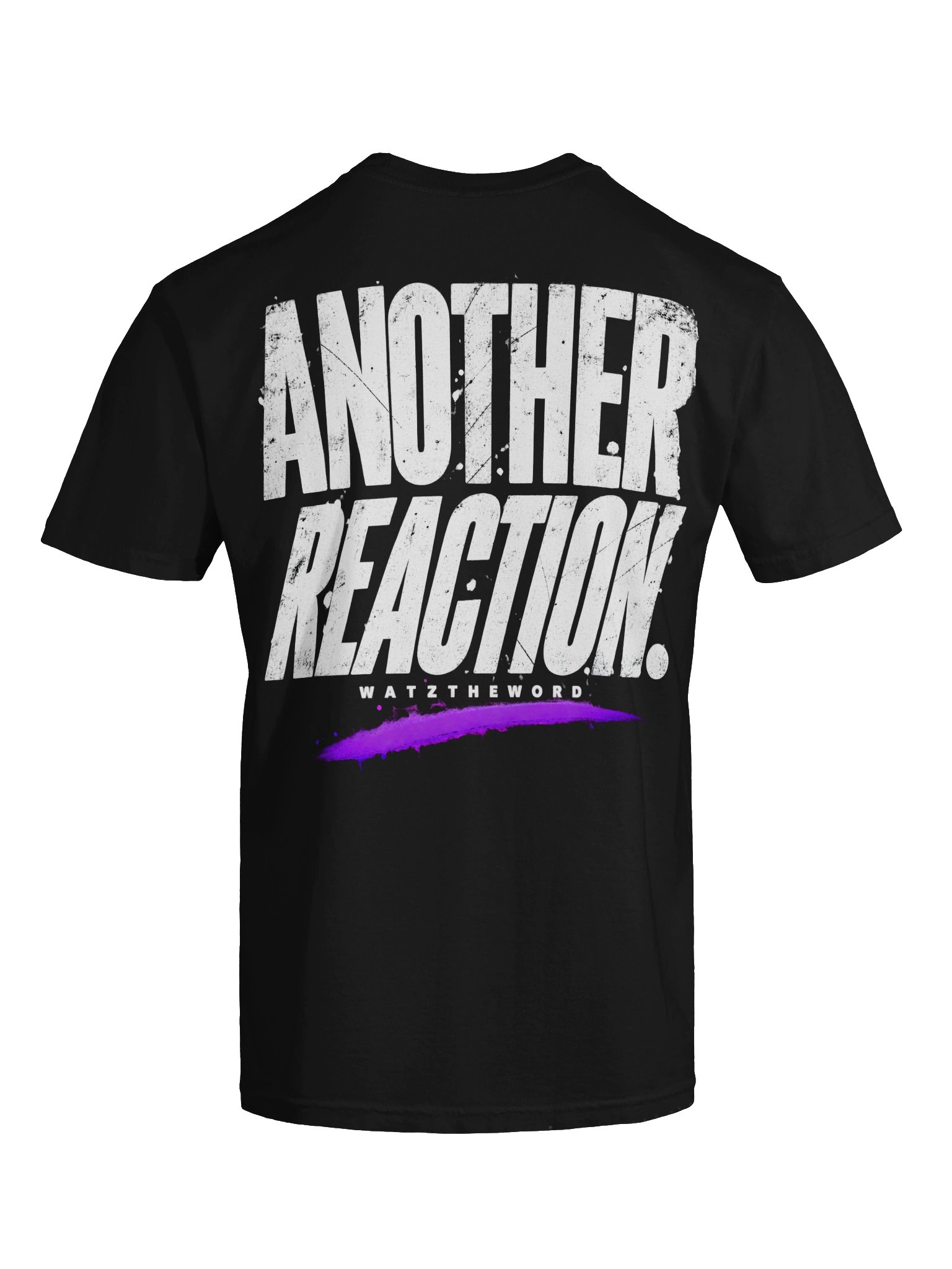 'Another Reaction' WatztheWord Tee BLK product image (7)