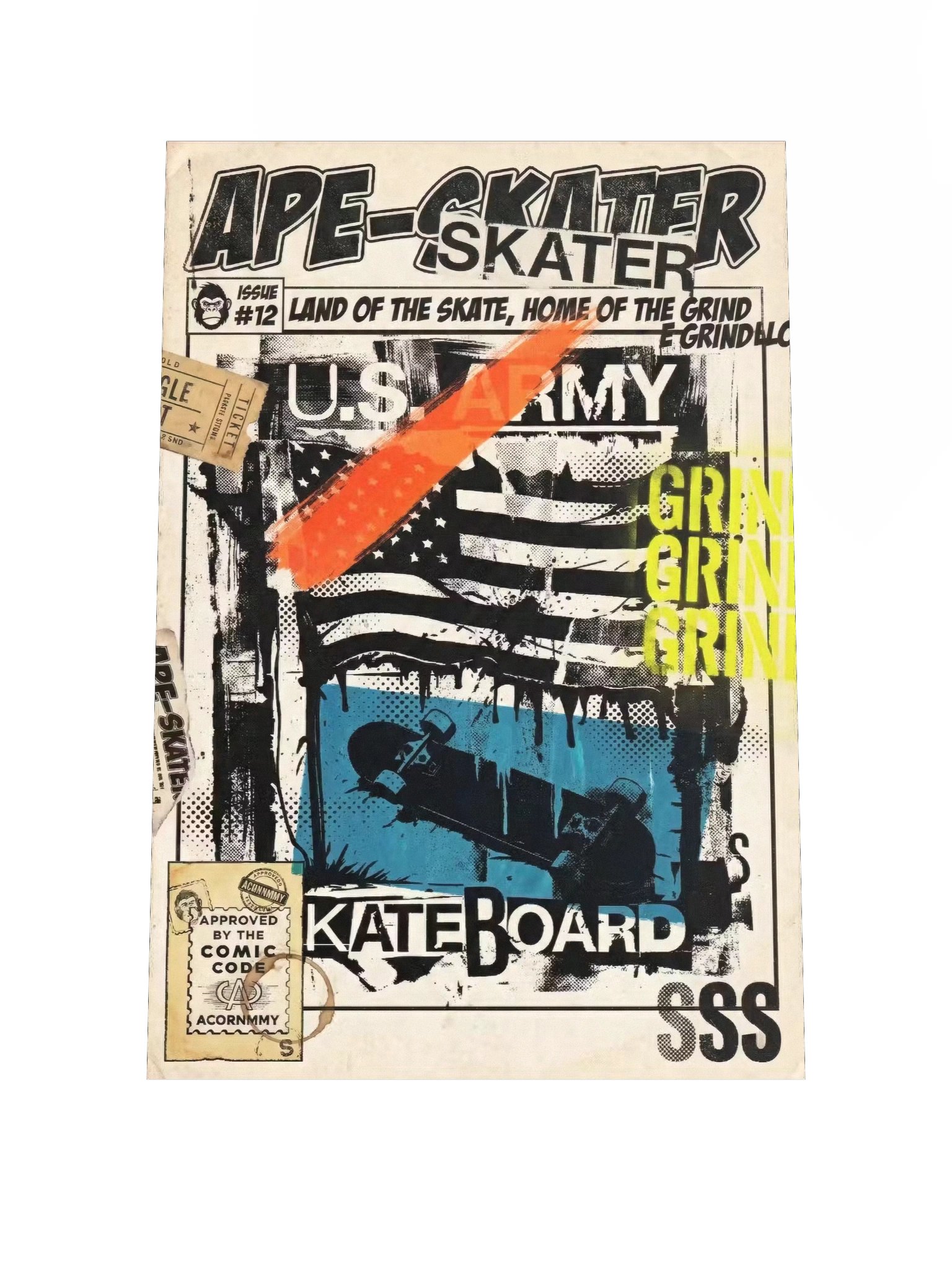 APE-SKATER // ISSUE #12: "GRIND SSS" (VARIANT E - SPECIAL EDITION) product image (3)