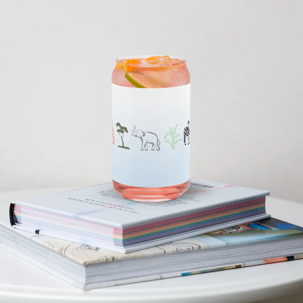 Savanna Serenity Can-Shaped Glass product image (4)