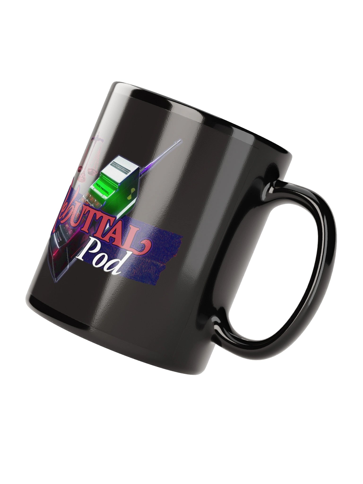 Rebuttal Podcast Black Glossy Mug product image (6)