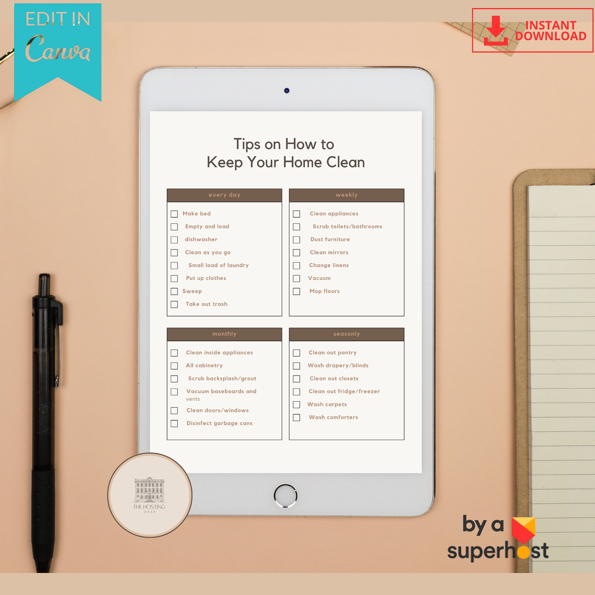 Airbnb Cleaning & Inventory Checklist Bundle product image (6)
