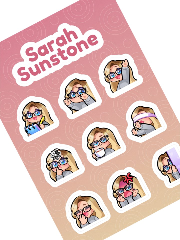 Emote Sticker Sheet (B) product image (1)